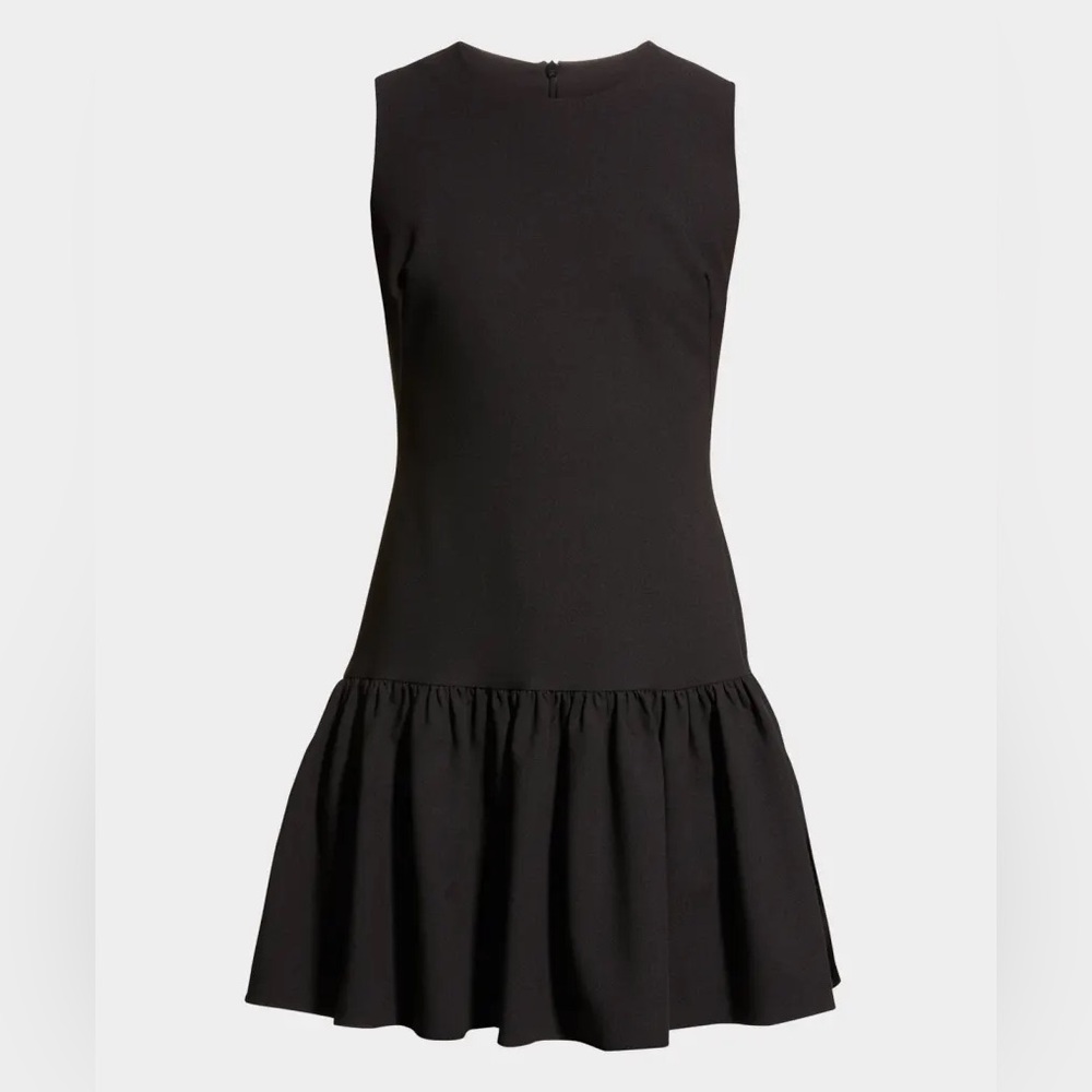 Black Halo Black Sleeveless Drop-Waist Mini Dress